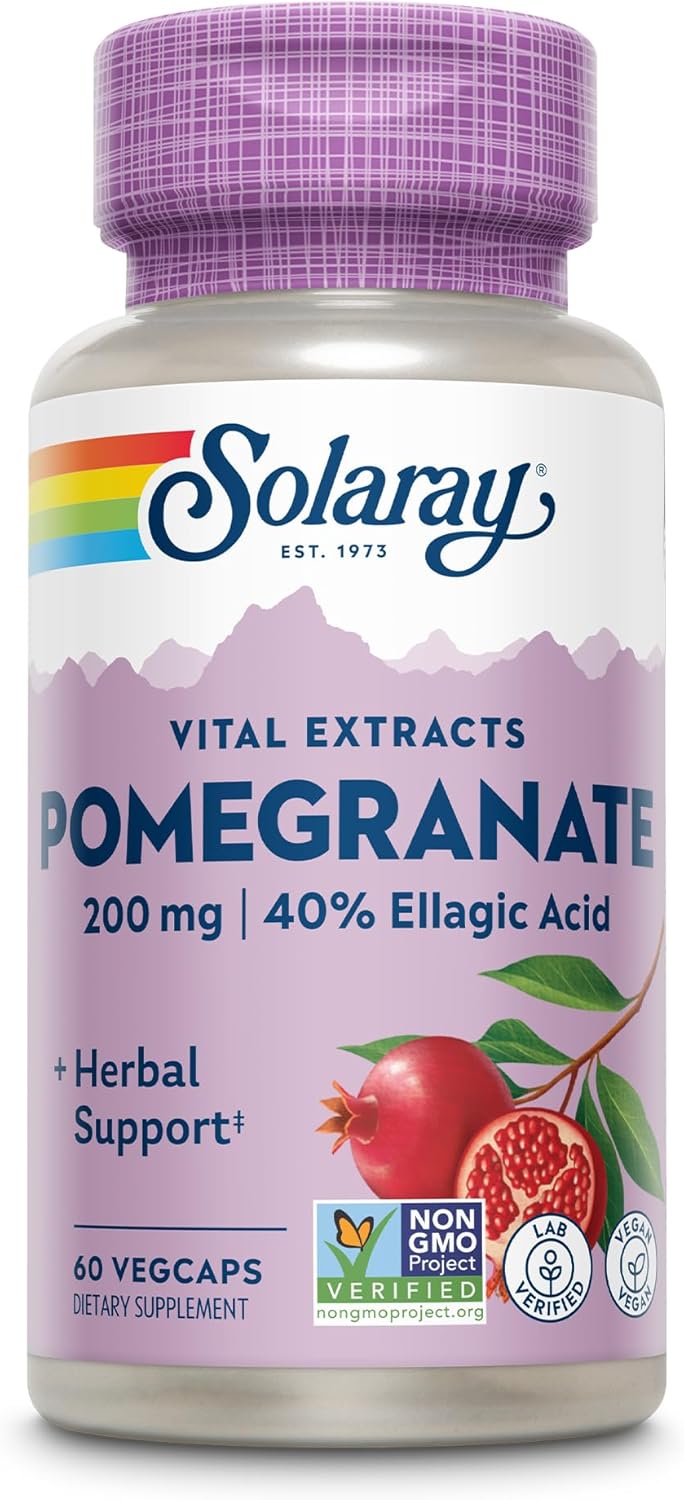 SOLARAY Pomegranate Extract, 200 mg – 60 Capsules - görsel 1