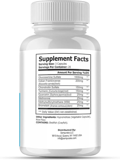 Arthronol Advanced Formula Food Supplement 1 Pack 30-Day Supply (3)