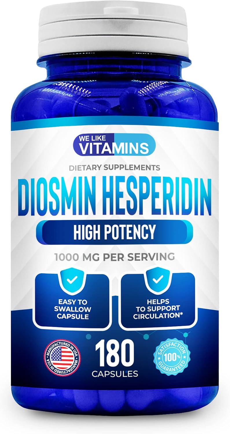 Diosmin Hesperidin 1000mg – 180 Capsules – 90 Day Supply - görsel 2