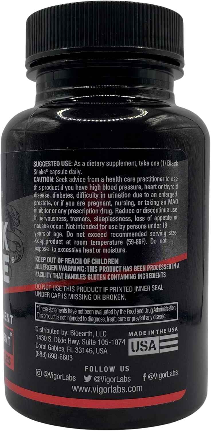 Vigour Labs Black Snake Male Enhancement Capsules - 30 Capsules - görsel 9