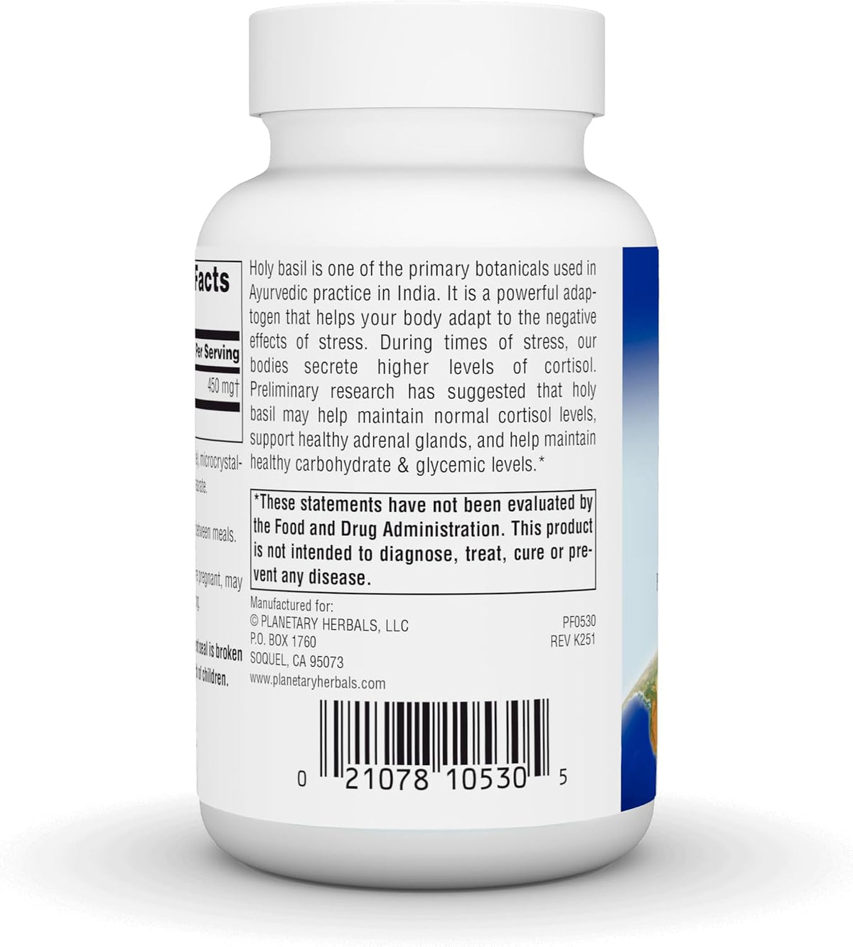 Planetary Herbals Holy Basil Capsules (60 Count) - görsel 4