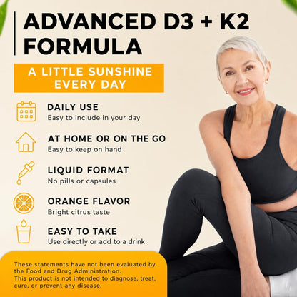 WELVIUM 7-in-1 Liquid Vitamin D3 K2 Magnesium Drops with 10,000 IU D3, MK-7, Vitamin A, Calcium, MCT Oil – Immune, Bone & Skin Support (30 Servings)