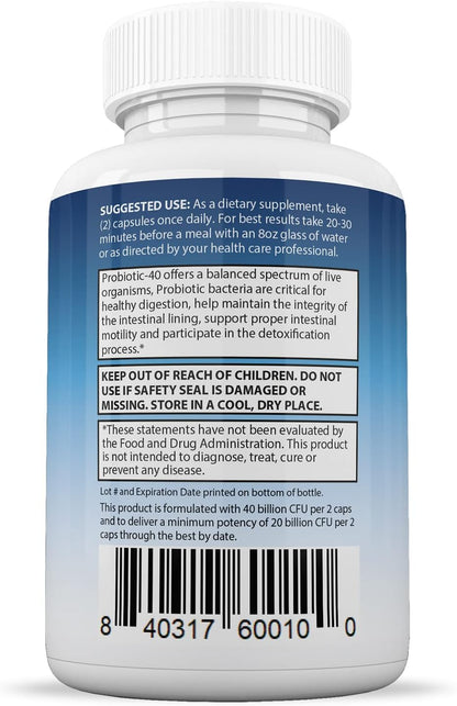 Justified Laboratories Fungus Defend Max Probiotic 40 Billion CFU (60 Capsules)