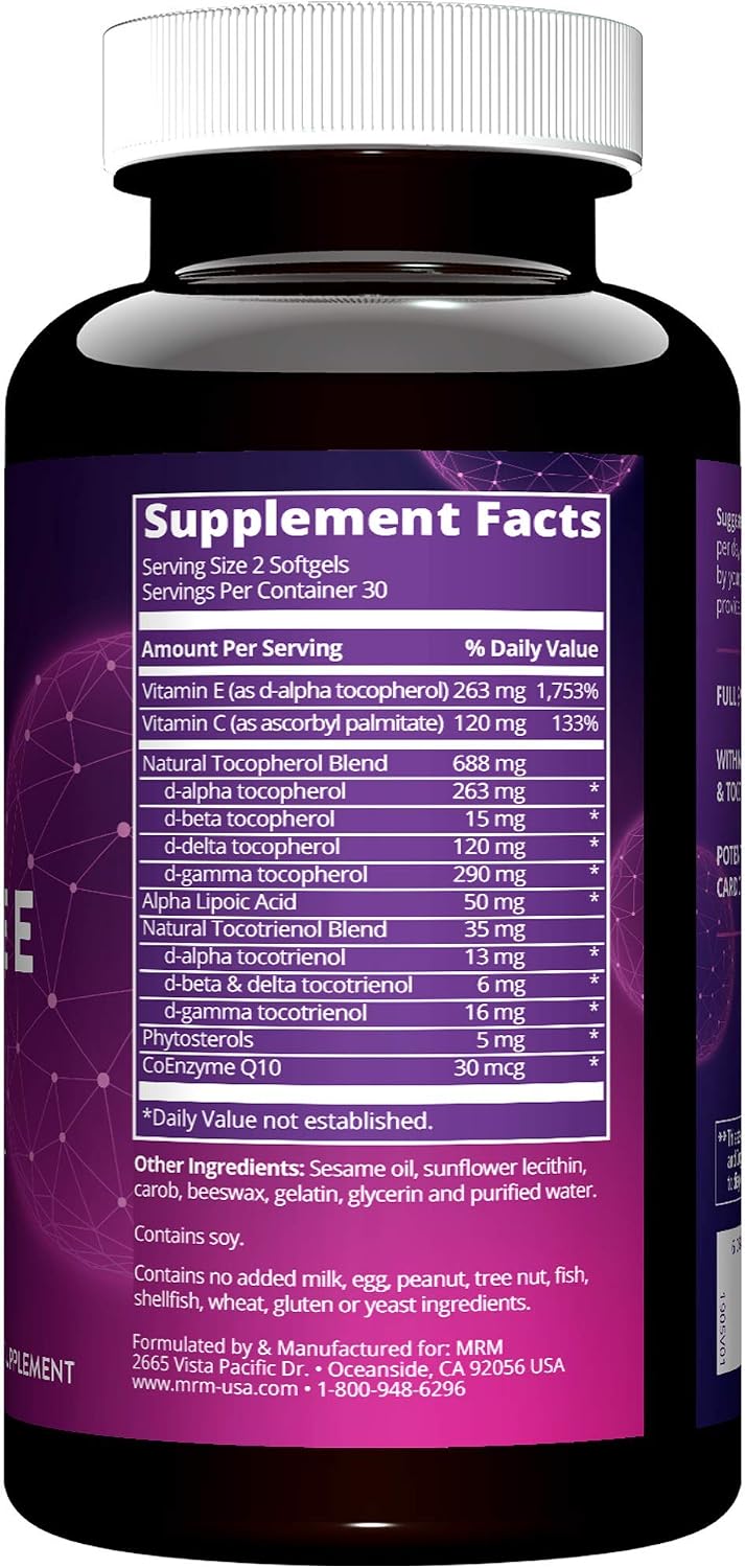 MRM Nutrition Complete E - Vitamin E Complex - 30 Softgels - görsel 3