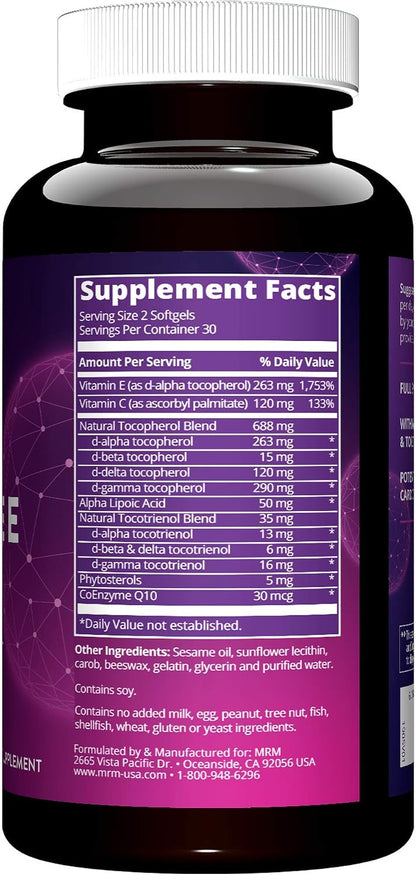MRM Nutrition Complete E - Vitamin E Complex - 30 Softgels
