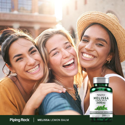 Piping Rock Lemon Balm Capsules | 200 Capsules | Non-GMO & Gluten-Free