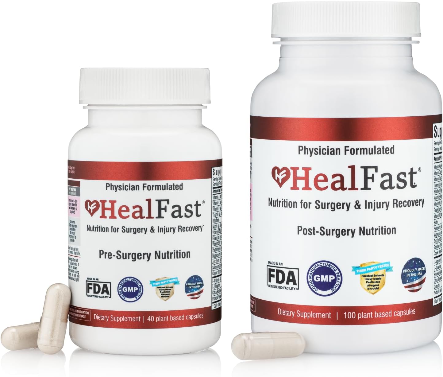 HealFast Complete Surgery & Injury Recovery Supplement (Pre+Post Op) - görsel 1