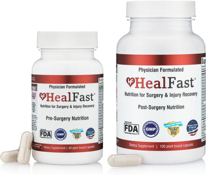 HealFast Complete Surgery & Injury Recovery Supplement (Pre+Post Op)