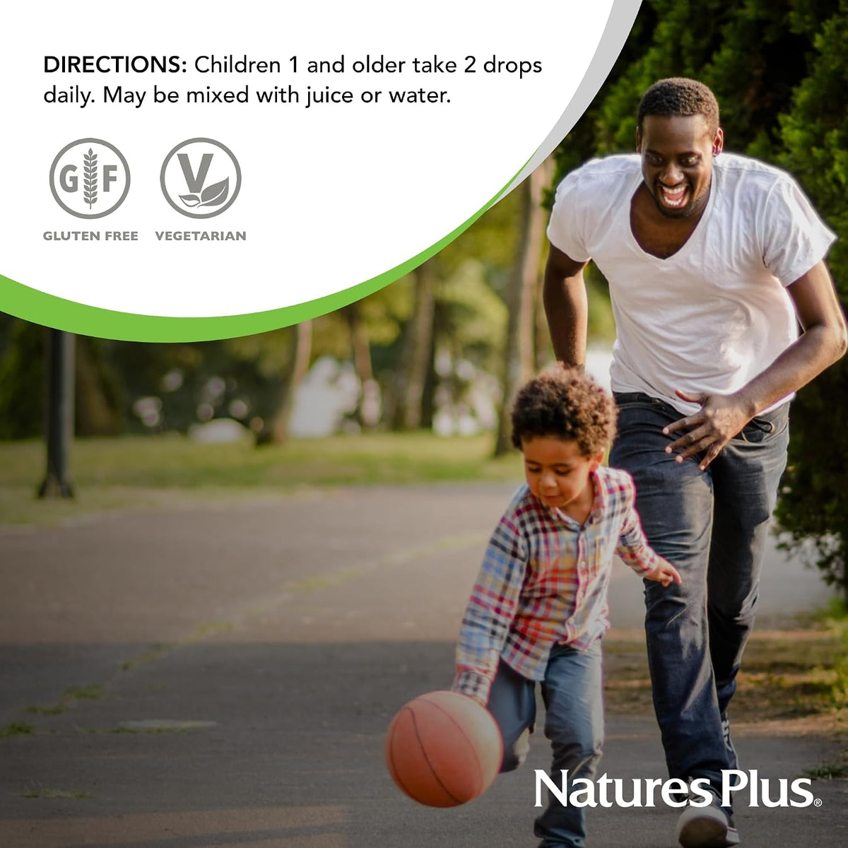 NaturesPlus Animal Parade Liquid Vitamin D3 Drops for Children – 400 IU, Orange Flavour, 10 mL – 365 Servings - görsel 6