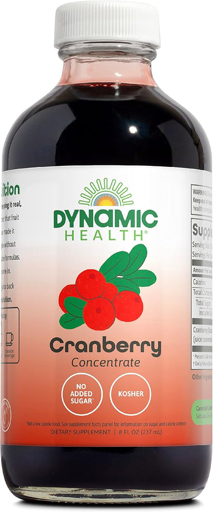 Dynamic Health Pure Cranberry Juice Concentrate, Unsweetened, 237ml