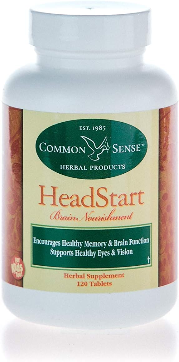 Common Sense Herbal Products HeadStart: Brain Nourishment (120 Tablets) - görsel 1