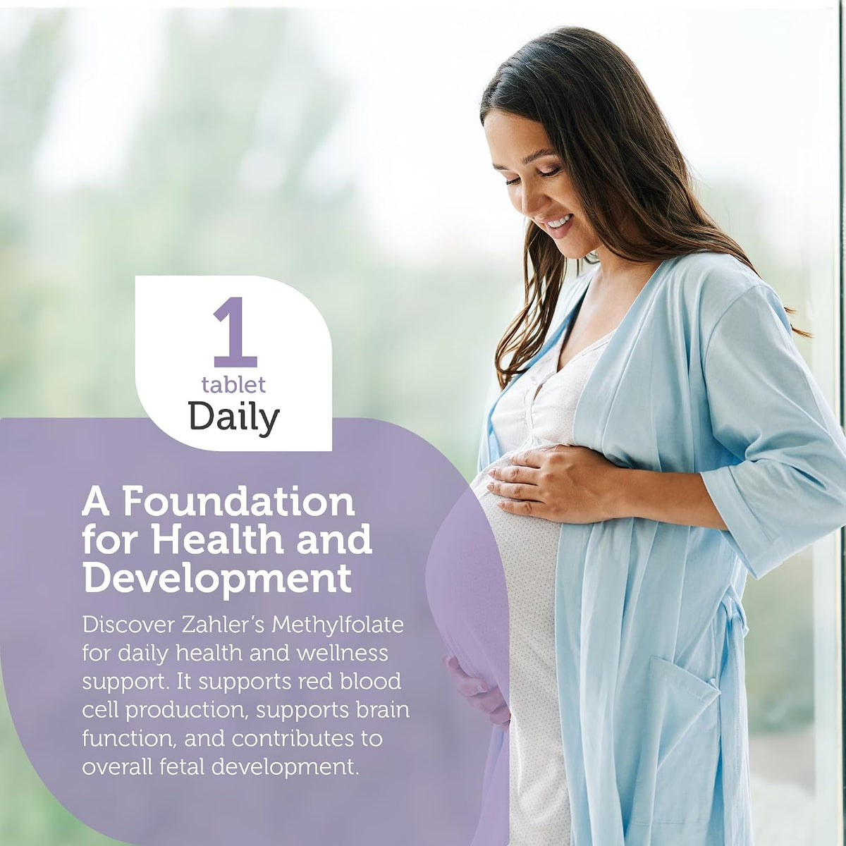 Zahler Methylfolate - Supports Healthy Foetal Development and Genetic Health - Methylated Folic Acid from 1000 mcg DFE L-Methylfolate - Kosher Non-GMO Methyl Folate Supplement for Women (120 Capsules) - görsel 3