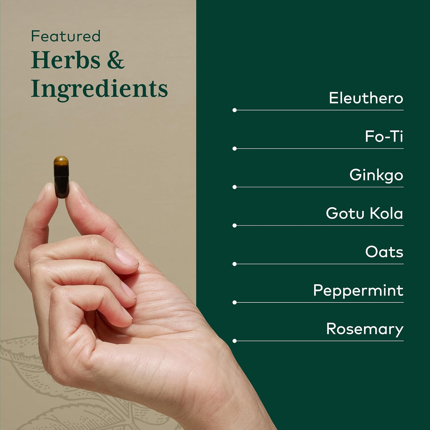 GAIA HERBS PRO Cognitive Formula - Brain Health & Blood Flow Support with Fo-Ti Root, Ginkgo Leaf, & Gotu Kola Leaf - 60 Liquid Phyto-Caps (30 Servings) - görsel 4