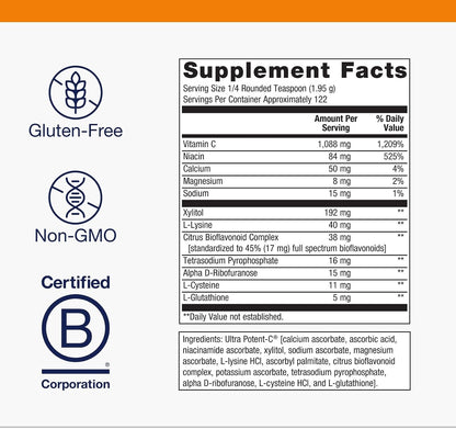 Metagenics Ultra Potent-C Vitamin C Powder, 238 g