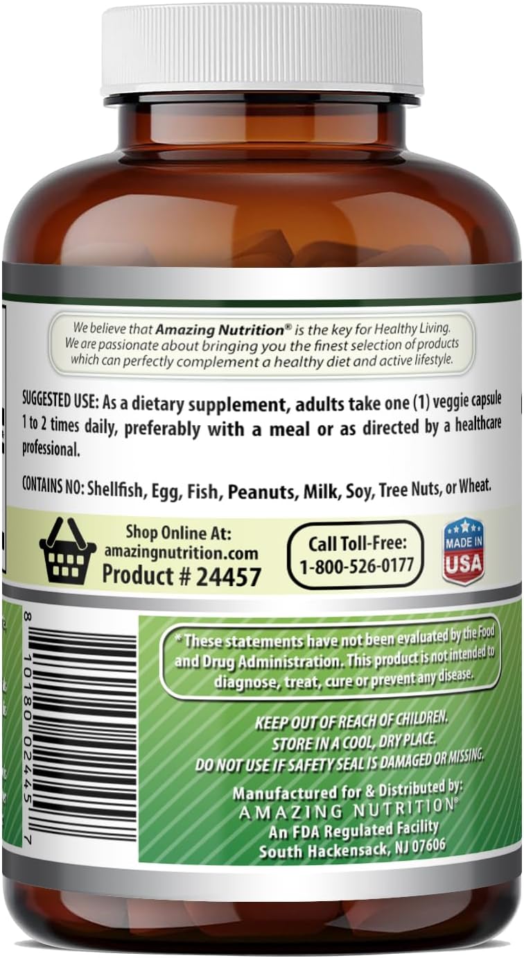 Amazing Formulae Holy Basil Extract 4:1 Supplement - 500 mg, 120 Capsules - görsel 4