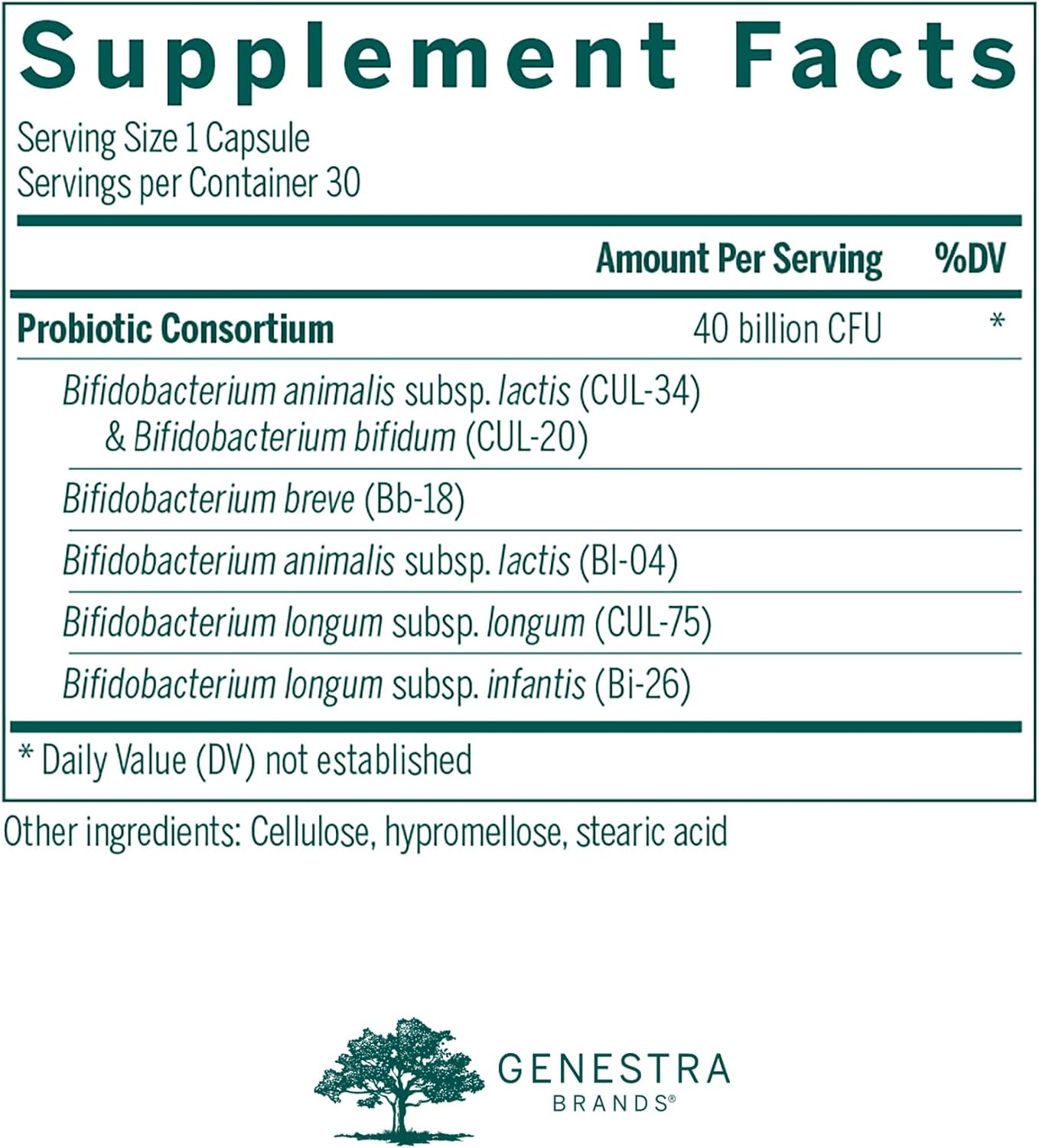Genestra Brands HMF Bifido Capsules – Gut Health & Digestive Comfort Support (30 Capsules) - görsel 2