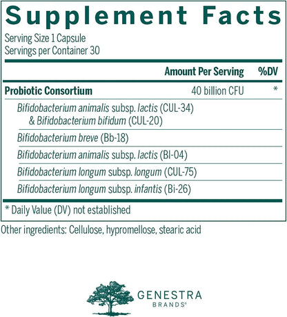 Genestra Brands HMF Bifido Capsules – Gut Health & Digestive Comfort Support (30 Capsules)