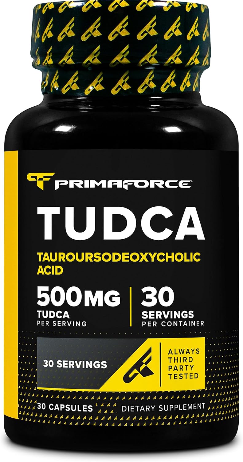 Primaforce TUDCA (Tauroursodeoxycholic Acid) - 500mg per Serving, 30 Capsules - görsel 1