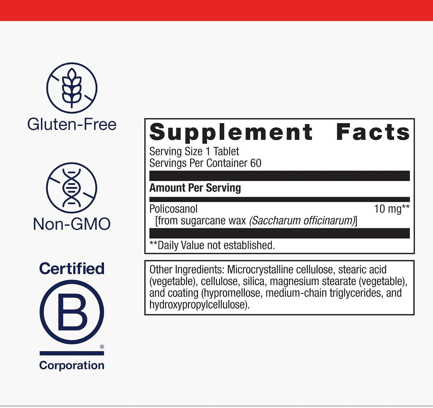 Metagenics Cholarest SC – Policosanol Food Supplement for Cardiovascular Support – 60 Tablets - görsel 4