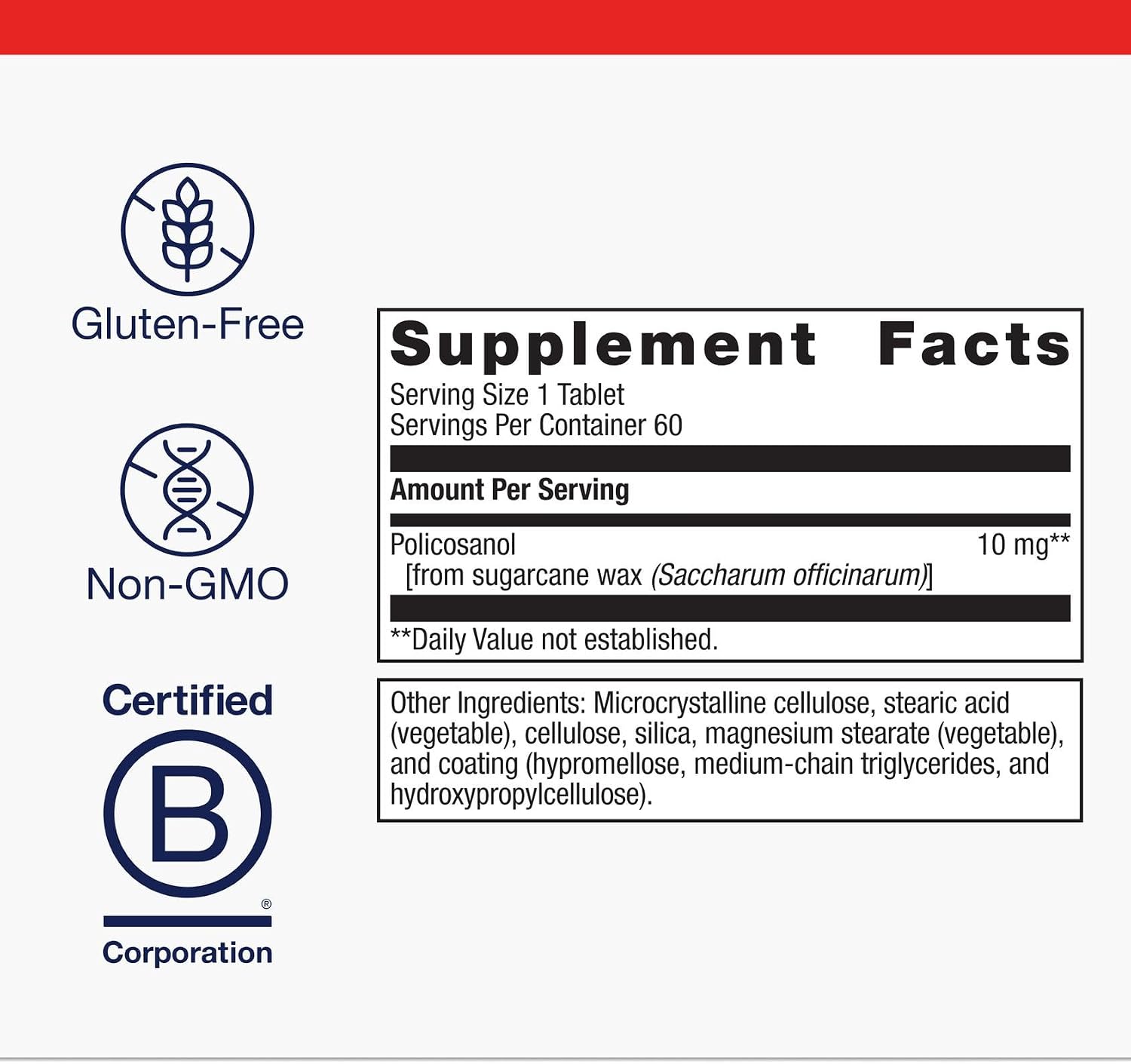 Metagenics Cholarest SC – Policosanol Food Supplement for Cardiovascular Support – 60 Tablets - görsel 4