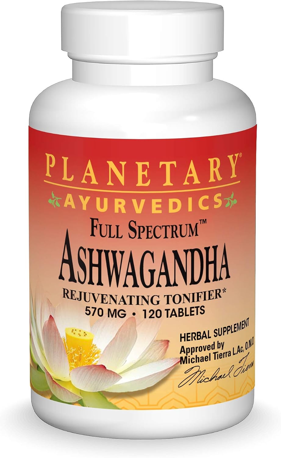 Planetary Herbals Ashwagandha Full Spectrum, 570mg, 120 Tablets - görsel 1
