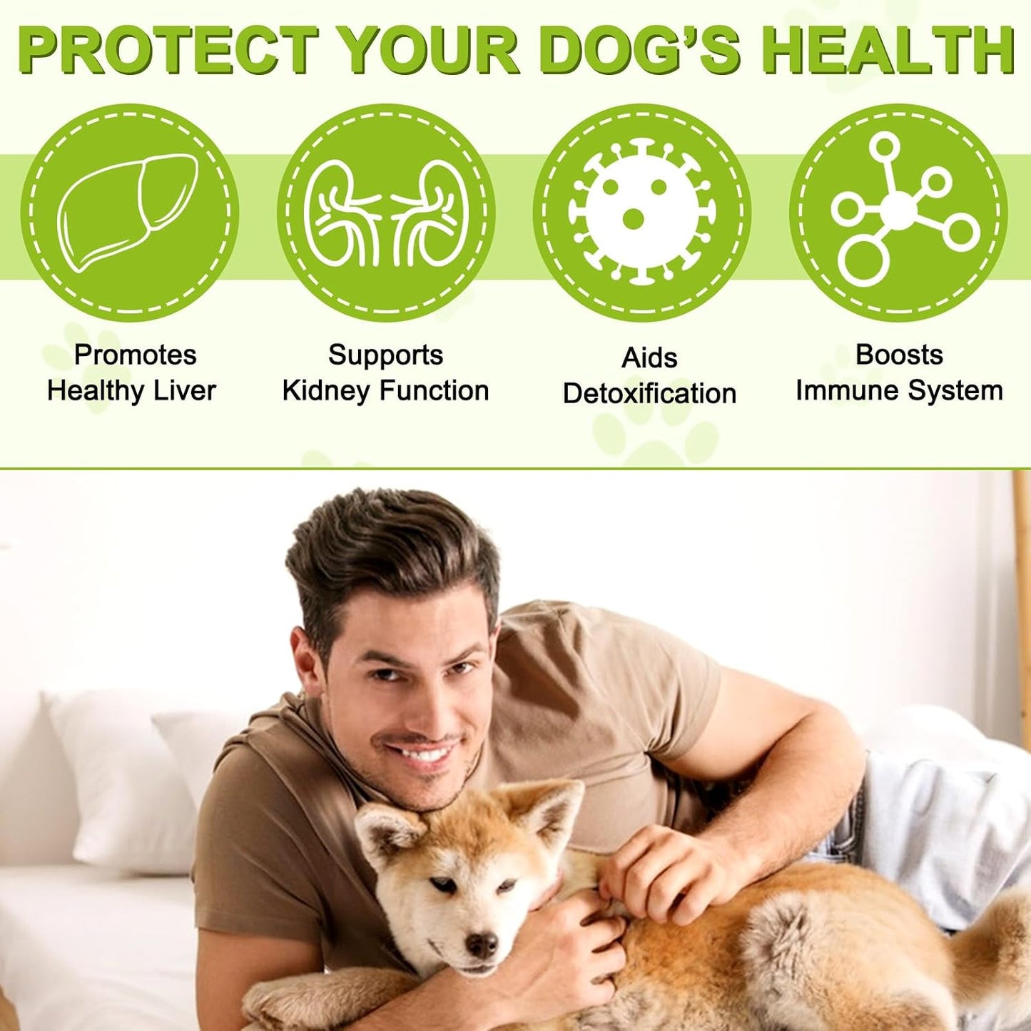 ALIVO Milk Thistle for Dogs - 180 Chewable Tablets - görsel 5
