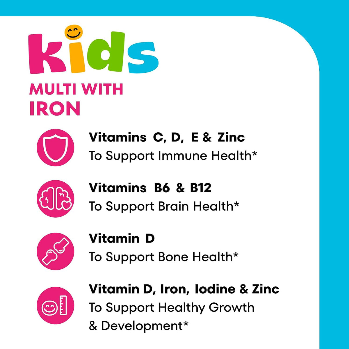 One A Day Kids Multivitamin with Iron Gummy - 60 Count - görsel 4