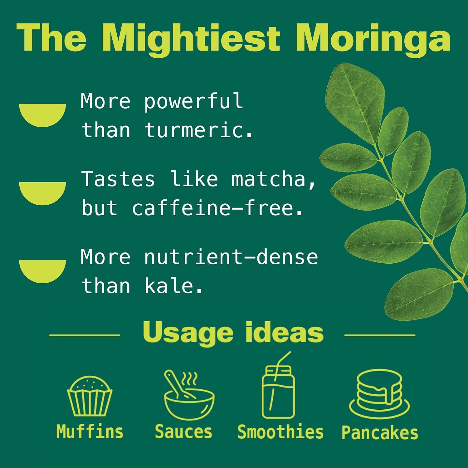 Kuli Kuli Moringa Oleifera Organic Leaf Powder – 100% Pure, USDA Certified & Non-GMO, 4 Pack - görsel 2