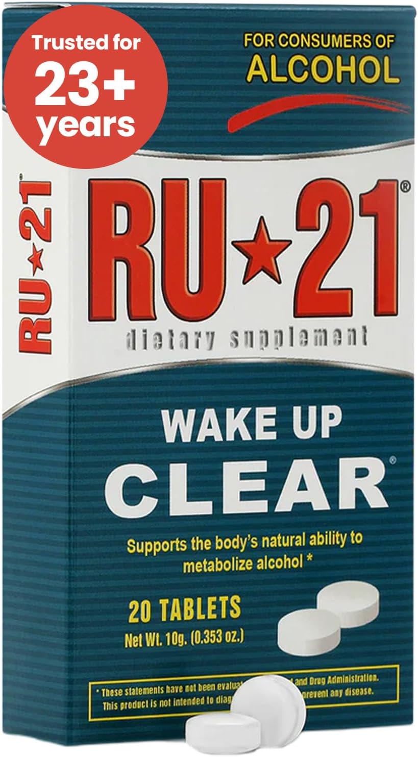 RU-21 – Alcohol Recovery Supplement with Succinic Acid (20 Tablets) - görsel 1