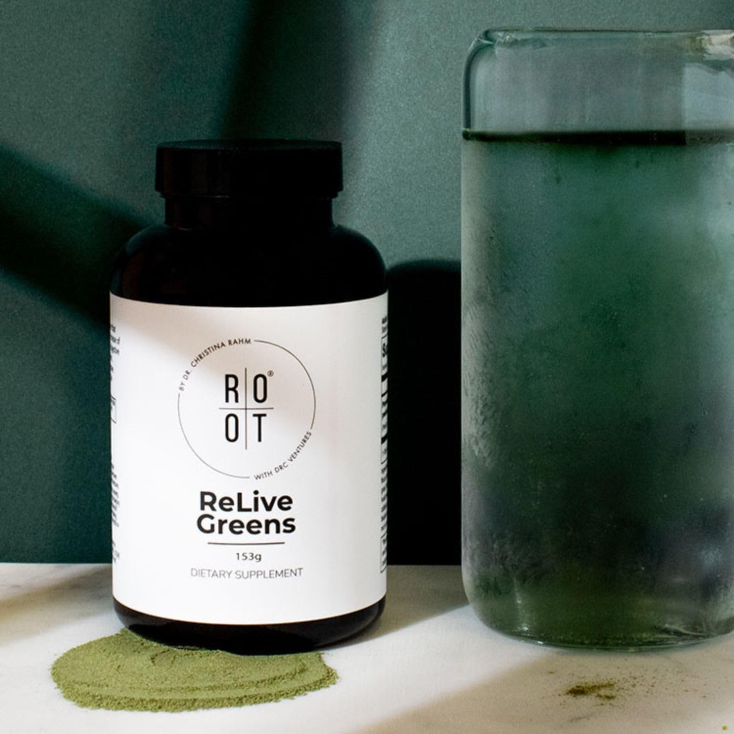Root Relive Greens by Dr. Rahm's | Superfood Powerhouse with Dark Leafy Greens, Fruits & Fibres - 153g - görsel 4