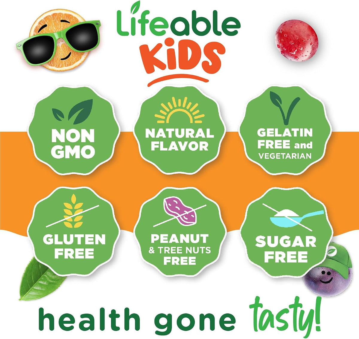 Lifeable Sugar Free Kids Biotin Gummies | 5000 mcg | Great Taste Biotin Supplement for Hair, Skin and Nail Health | Hair Vitamins for Kids, Boys and Girls | 90 Gummies - görsel 4
