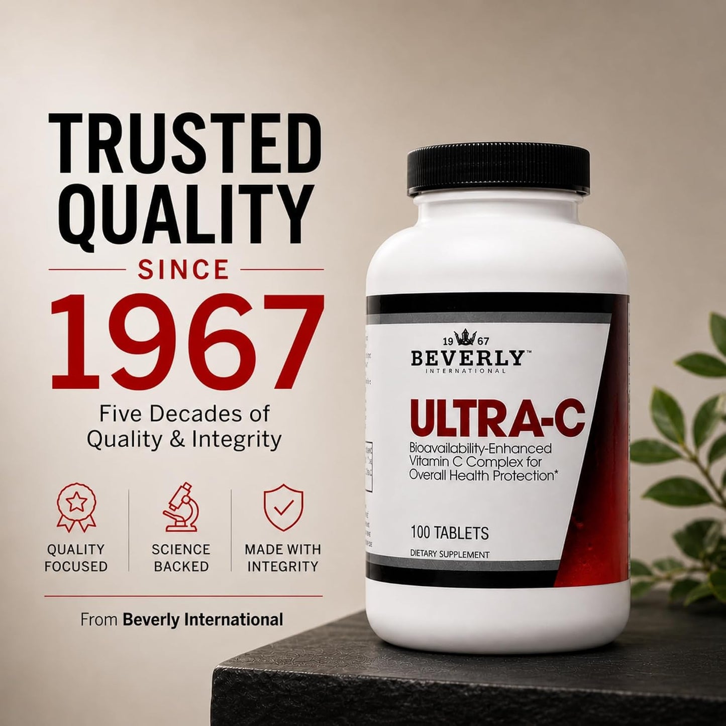 Beverly International Ultra-C, 100 Sustained-Release Vitamin C Tablets - 2000 mg - görsel 8