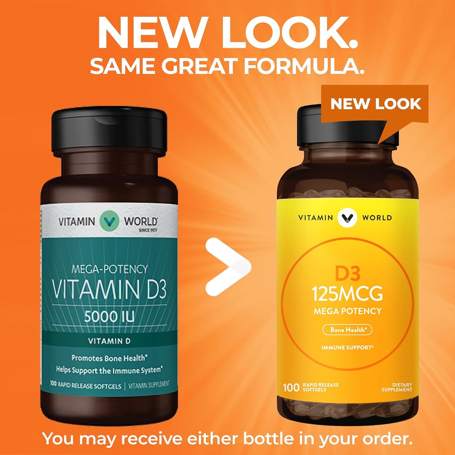 Vitamin Vitamin D3 5000 IU Softgels - 100 Count - görsel 3