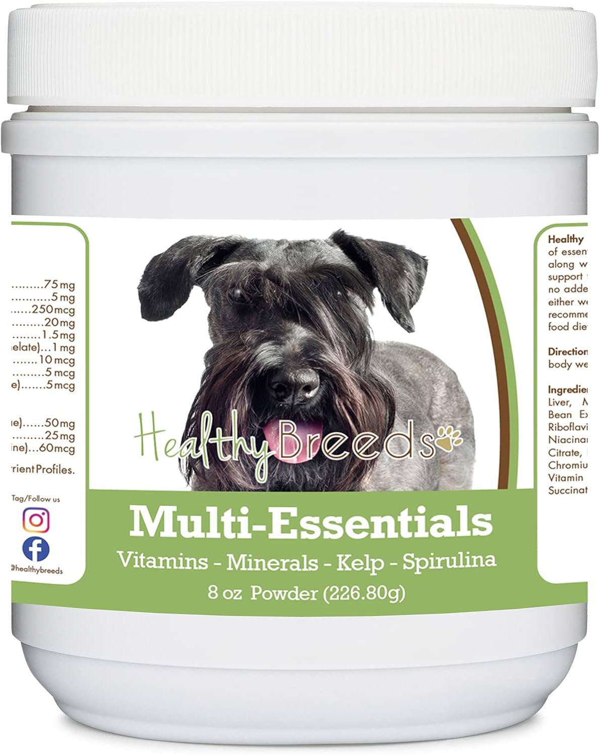 Healthy Breeds Cesky Terrier Multi-Essentials Powder for Dogs – Ideal Supplement of Vitamins, Minerals & Antioxidants – 8 oz - görsel 1