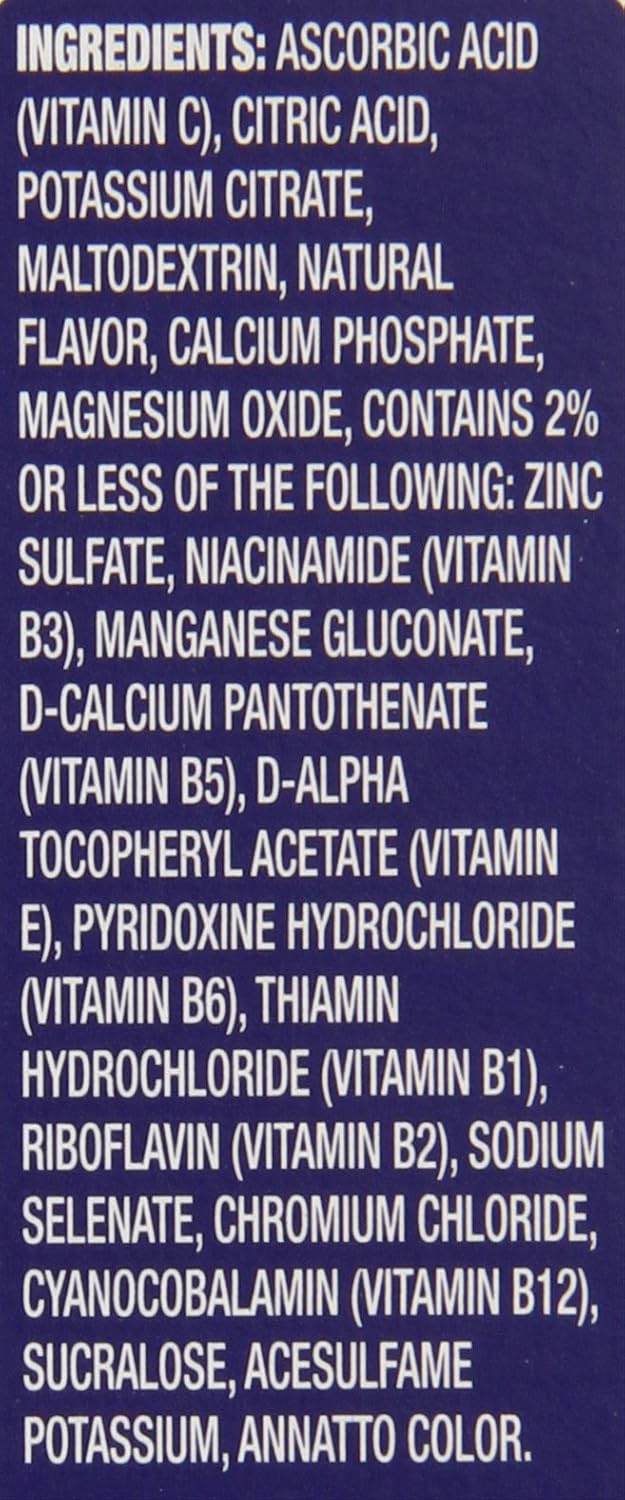 Super C Vitamin & Mineral Drink Mix, Orange, 72 Single-Serve Packets - görsel 9