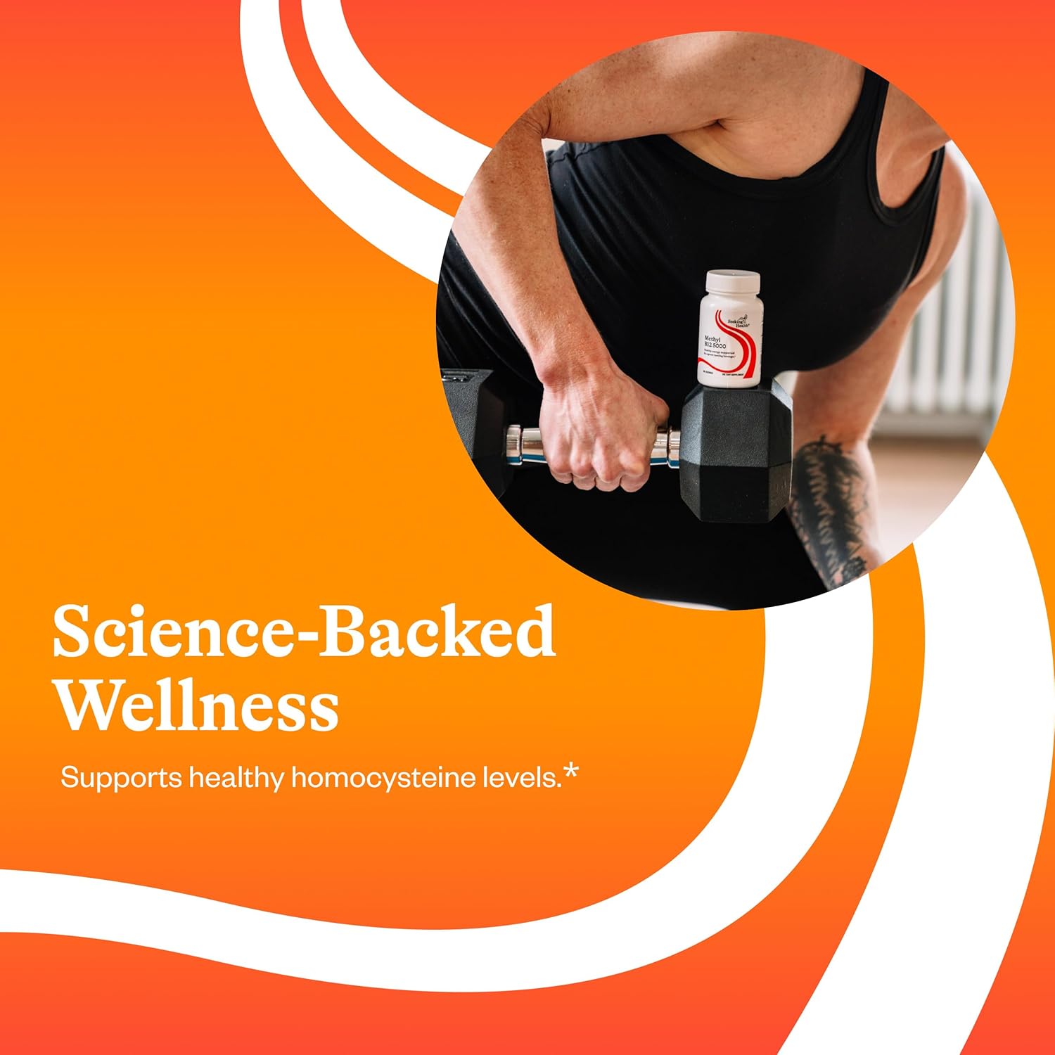 Seeking Health Methyl B12 5000 – 5000 mcg B12 as Adenosylcobalamin and Methylcobalamin, Potent Formula Supports Healthy Metabolism, Methylation, Cognitive Health, Vegan and Vegetarian (60 Lozenges) - görsel 4