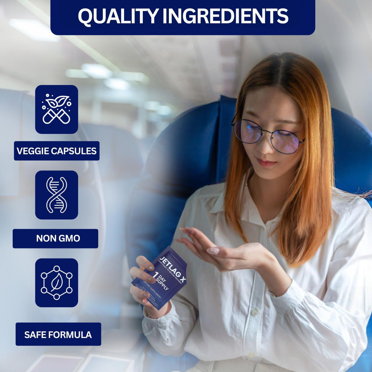ROCK SOLID JETLAG X - Dietary Supplement for Jet Lag Relief, Energy and Focus - görsel 5
