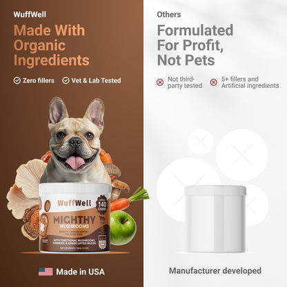 Mighty Mushroom Supplement for Dogs - Turkey – Form and taste: This supplement can be mixed with food, making it – Image 9
