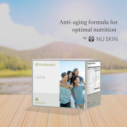Pharmanex Nu Skin LifePak Advanced Nutritional Supplement for Adults | 60 Daily Packets | Ageing, Digestive, and Gut Health Formula with Essential Vitamins, Minerals, and Phytonutrients
