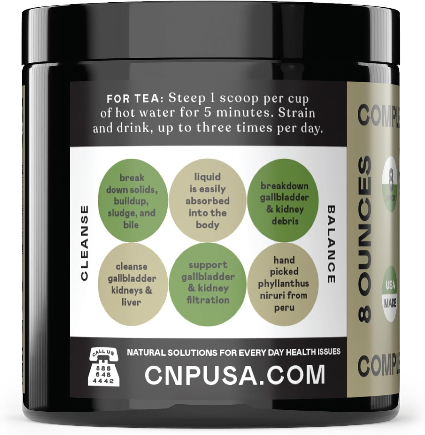 Complete Natural Products Chanca Piedra Organic Powder - Kidney and Gallbladder Support (227 g) - görsel 3