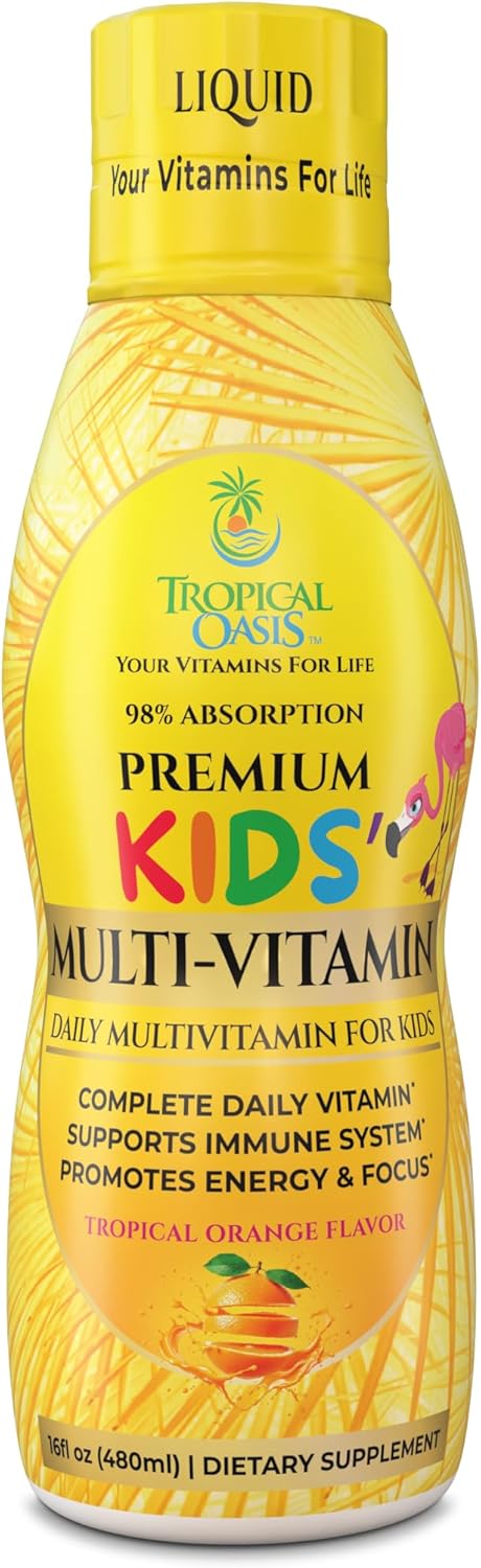 Tropical Oasis Premium Liquid Multivitamin for Kids - 473 ml (32 Servings) - görsel 1