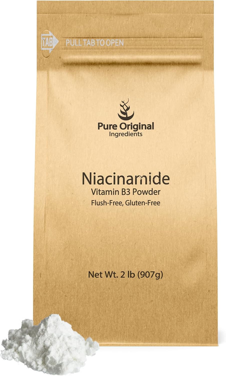 Pure Original Ingredients Niacinamide Powder (227 g) – Flush-Free Vitamin B3 Supplement - görsel 5