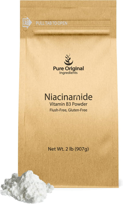 Pure Original Ingredients Niacinamide Powder (227 g) – Flush-Free Vitamin B3 Supplement