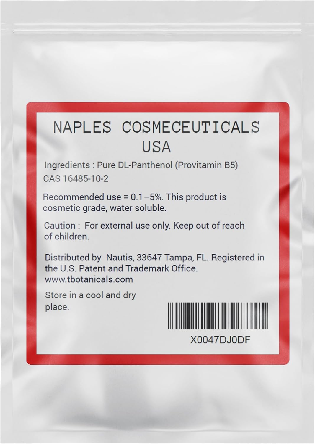 100% Pure DL-Panthenol Powder – Provitamin B5 for Cosmetics (113 g) - görsel 9