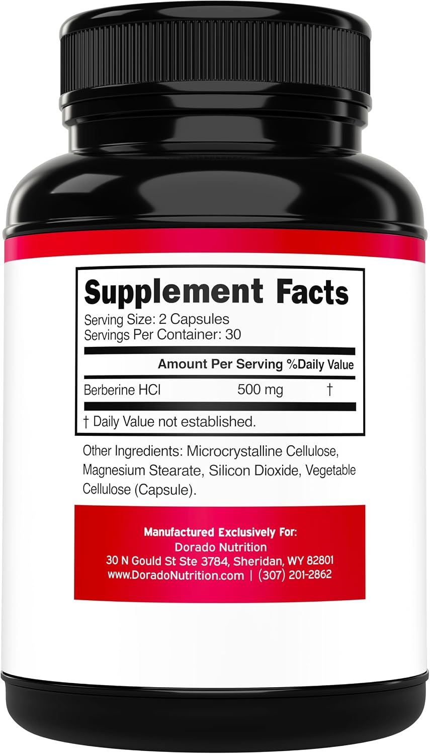 Dorado Nutrition Berberine Supplement 500mg – Digestive and Metabolic Support for Adults – 60 Vegan Capsules - görsel 2