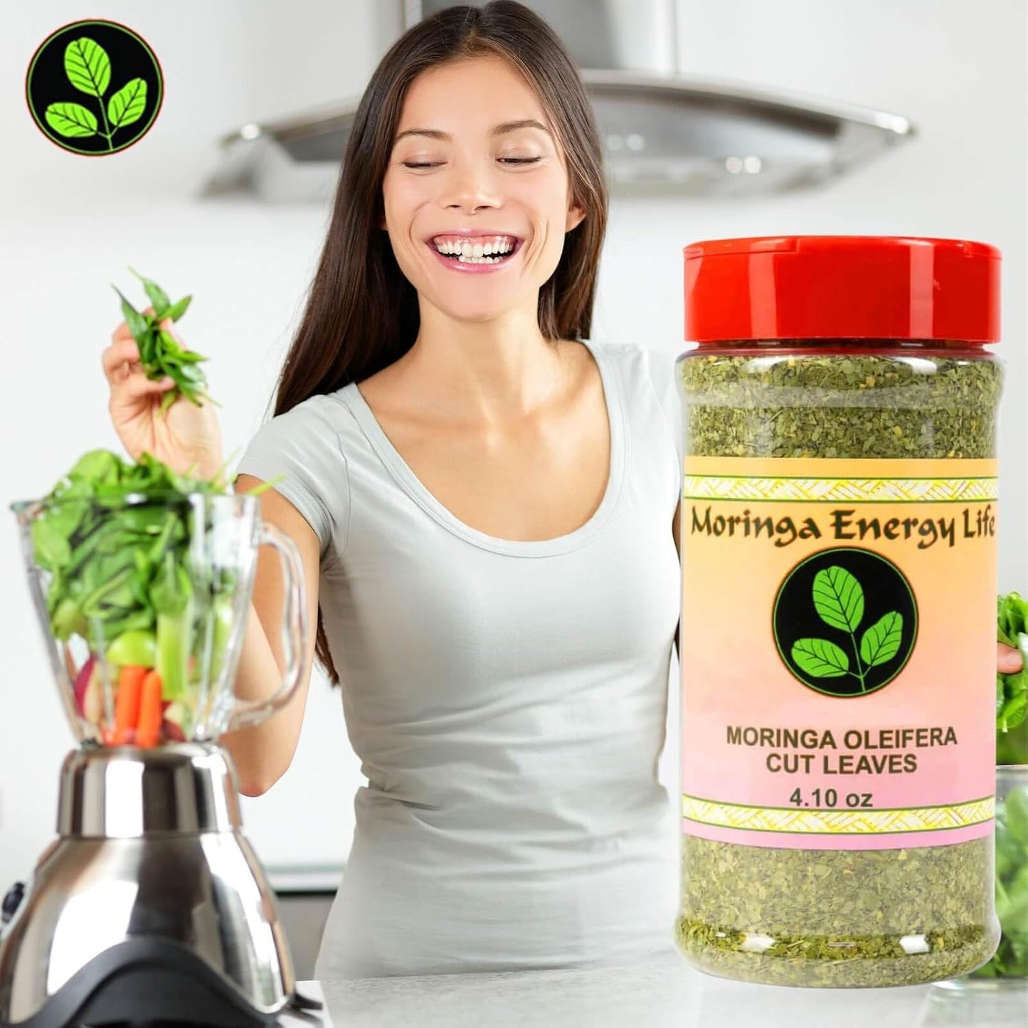 Moringa Leaf Shaker – Pure Moringa Oleifera Cut Leaves, 116g - görsel 3