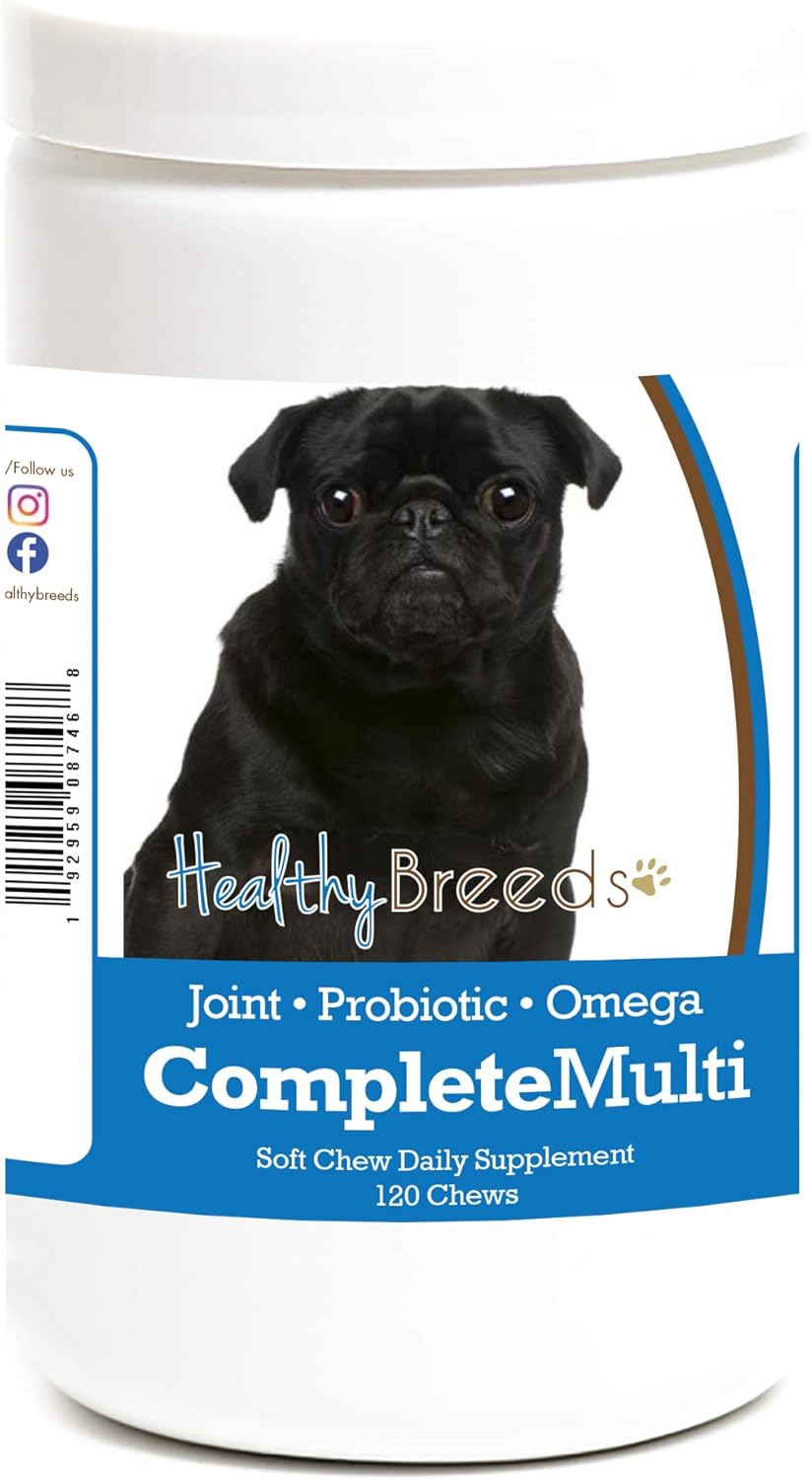 Healthy Breeds Pug All in One Multivitamin Soft Chew 120 Count - görsel 1