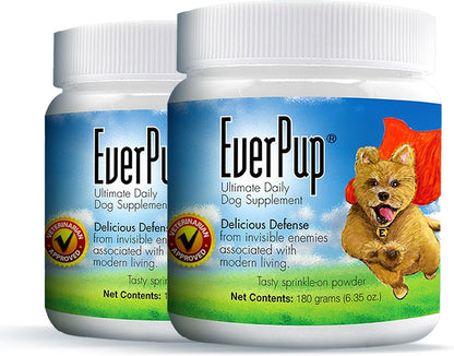 EverPup Multivitamin Dog Supplement – Glucosamine & Apoptogens for Hip and Joint Health + Probiotics & Prebiotics with Enzymes for Digestion
