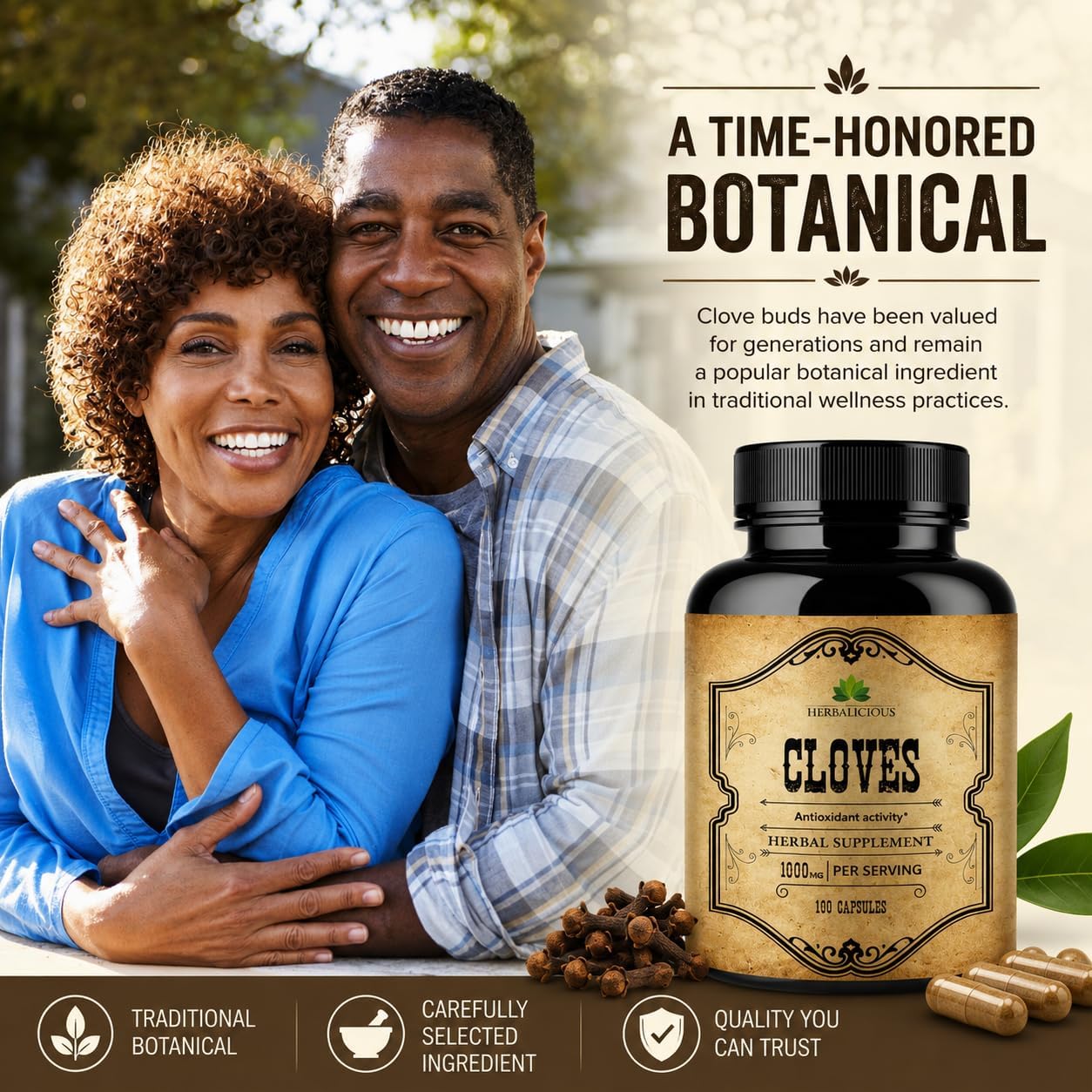 Cloves Capsules – Natural Dietary Supplement for Bone, Digestive & Antioxidant Support (100 Capsules) - görsel 2