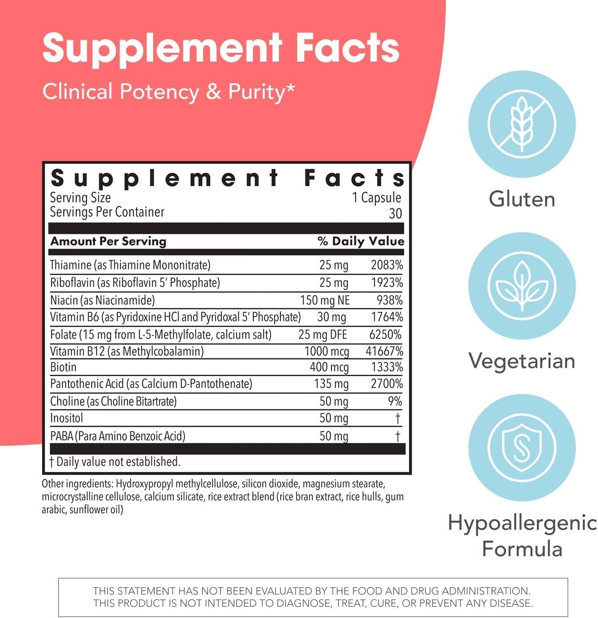 MethylPro B-Complex + L-Methylfolate 15 mg - Methylated Vitamin B Complex - 30 Vegan Capsules - görsel 3
